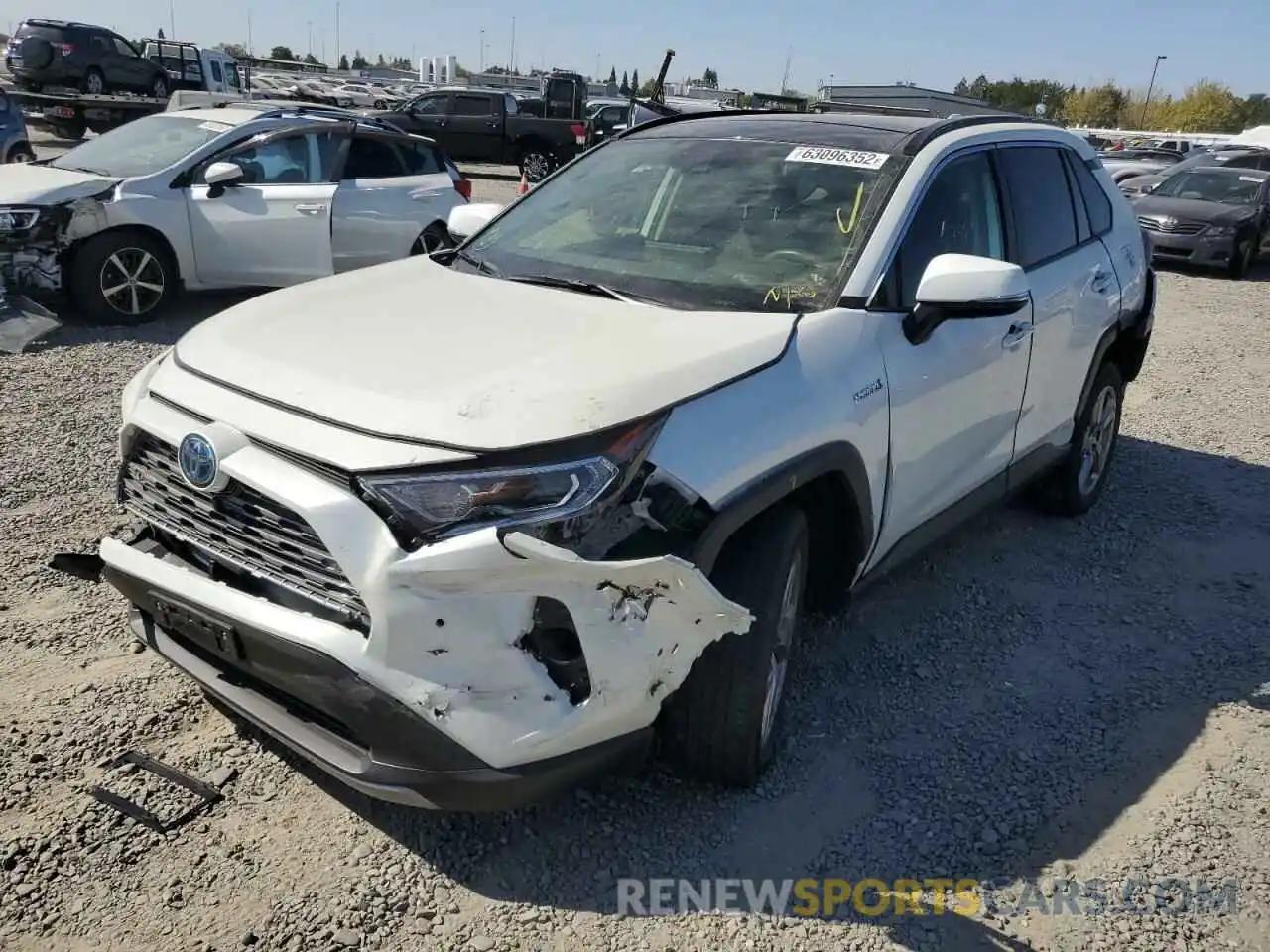 2 Фотография поврежденного автомобиля JTMDWRFV9KD522760 TOYOTA RAV4 2019