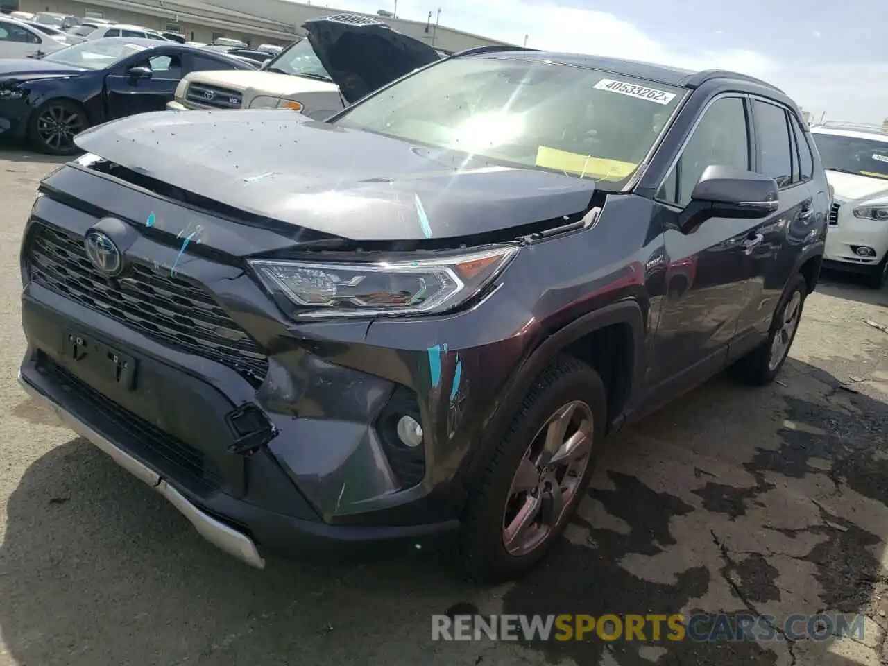 2 Фотография поврежденного автомобиля JTMDWRFV9KD524718 TOYOTA RAV4 2019