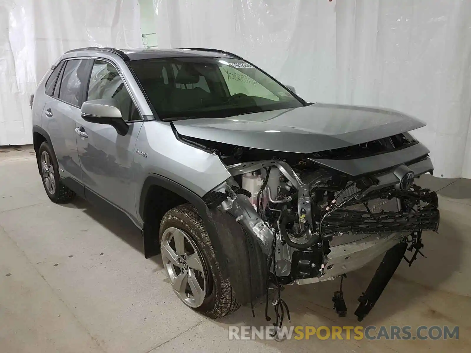 1 Photograph of a damaged car JTMDWRFVXKD033395 TOYOTA RAV4 2019