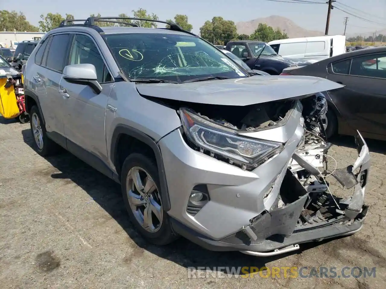 1 Photograph of a damaged car JTMDWRFVXKD036264 TOYOTA RAV4 2019