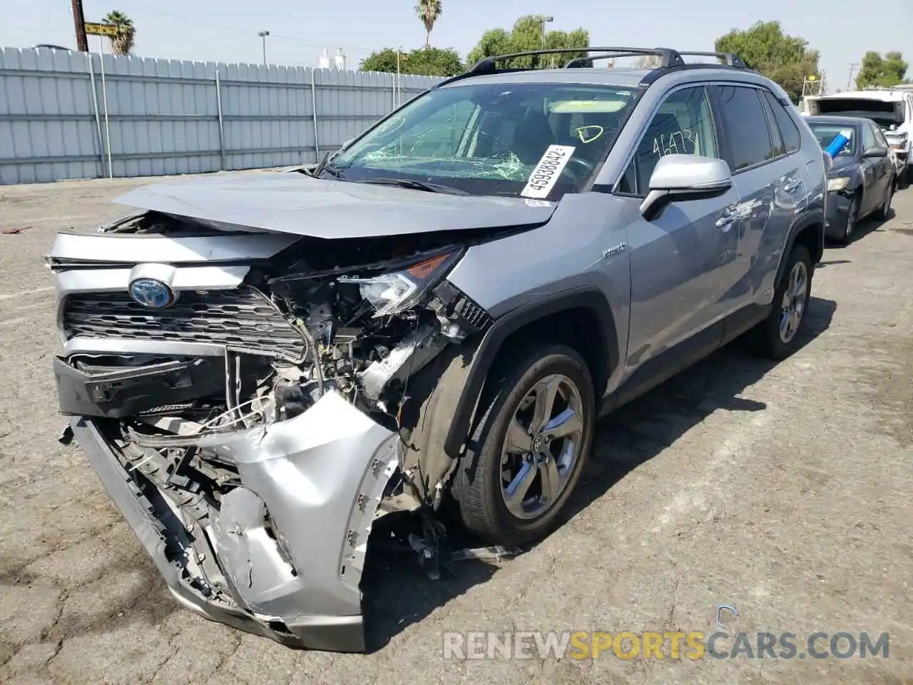 2 Photograph of a damaged car JTMDWRFVXKD036264 TOYOTA RAV4 2019