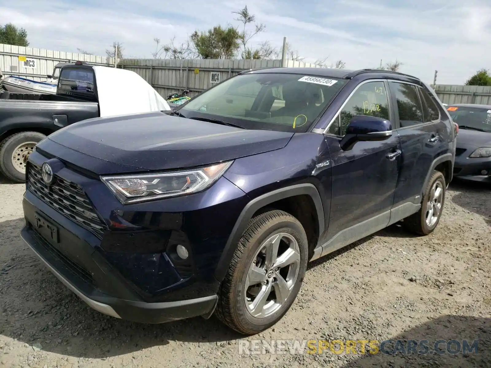 2 Фотография поврежденного автомобиля JTMDWRFVXKD505238 TOYOTA RAV4 2019