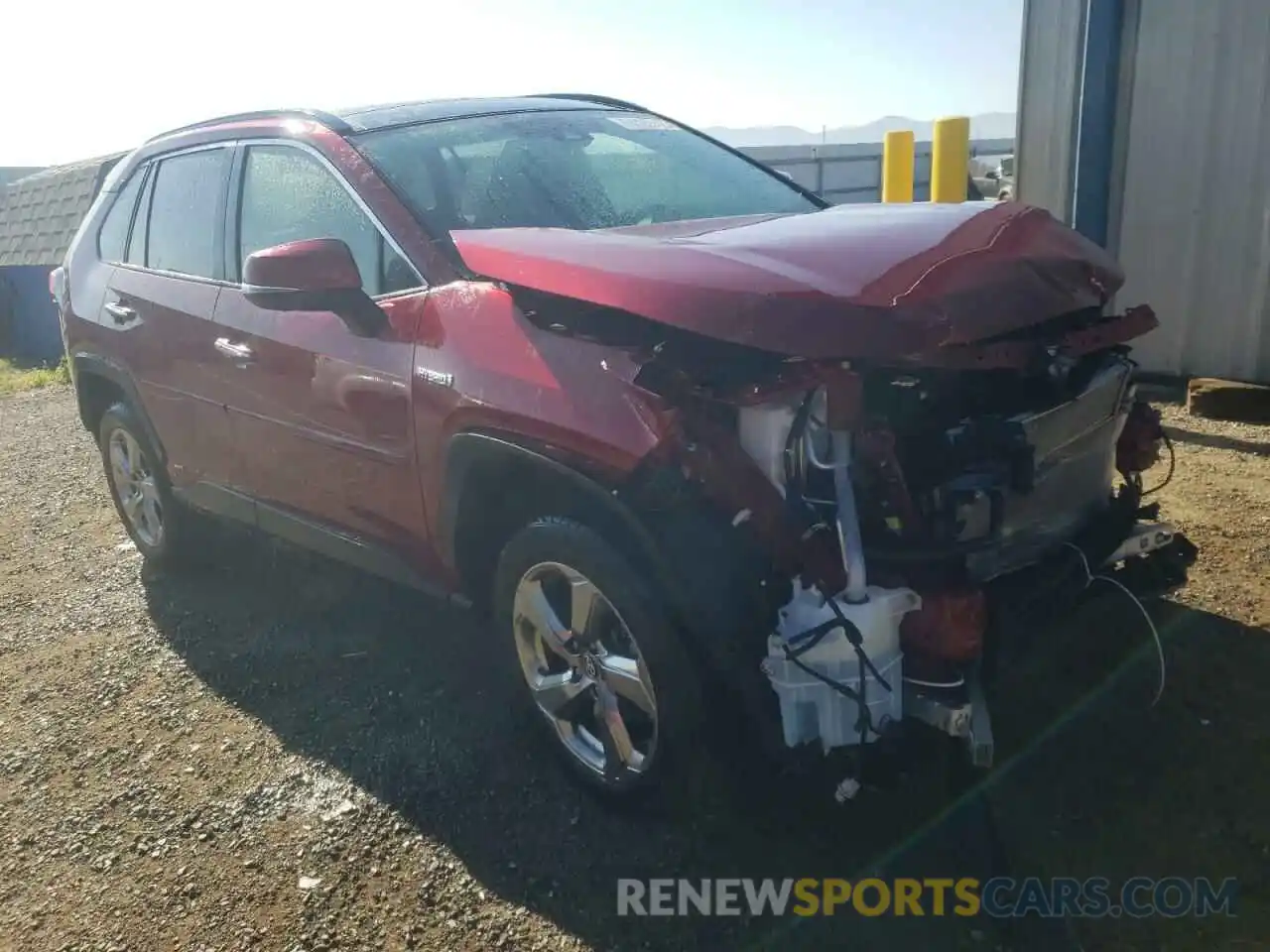 1 Photograph of a damaged car JTMDWRFVXKD511878 TOYOTA RAV4 2019