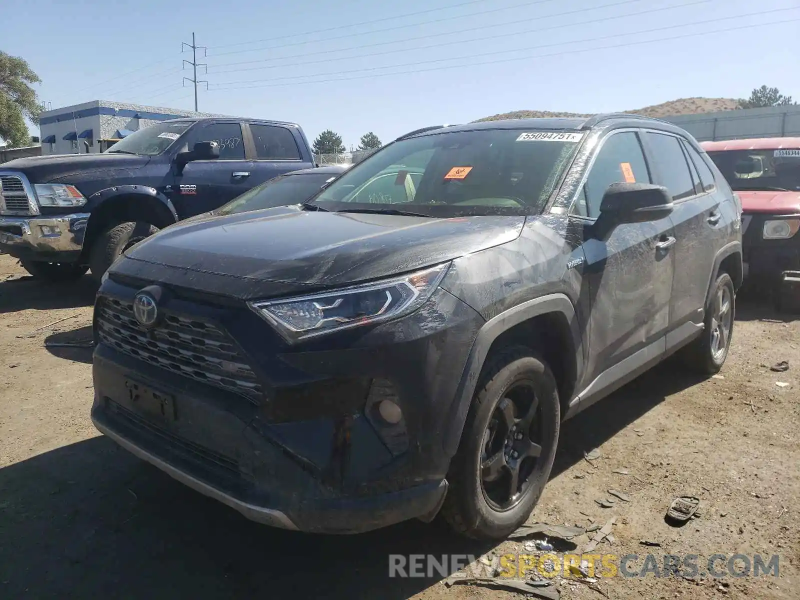 2 Photograph of a damaged car JTMDWRFVXKD514702 TOYOTA RAV4 2019