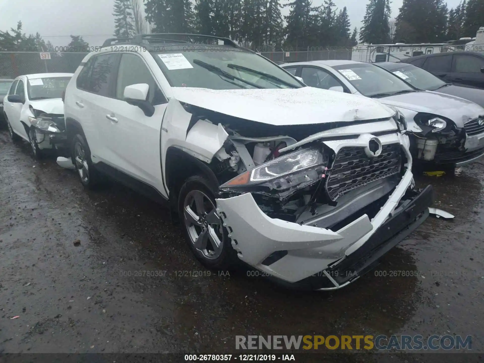 1 Photograph of a damaged car JTMDWRFVXKD516109 TOYOTA RAV4 2019