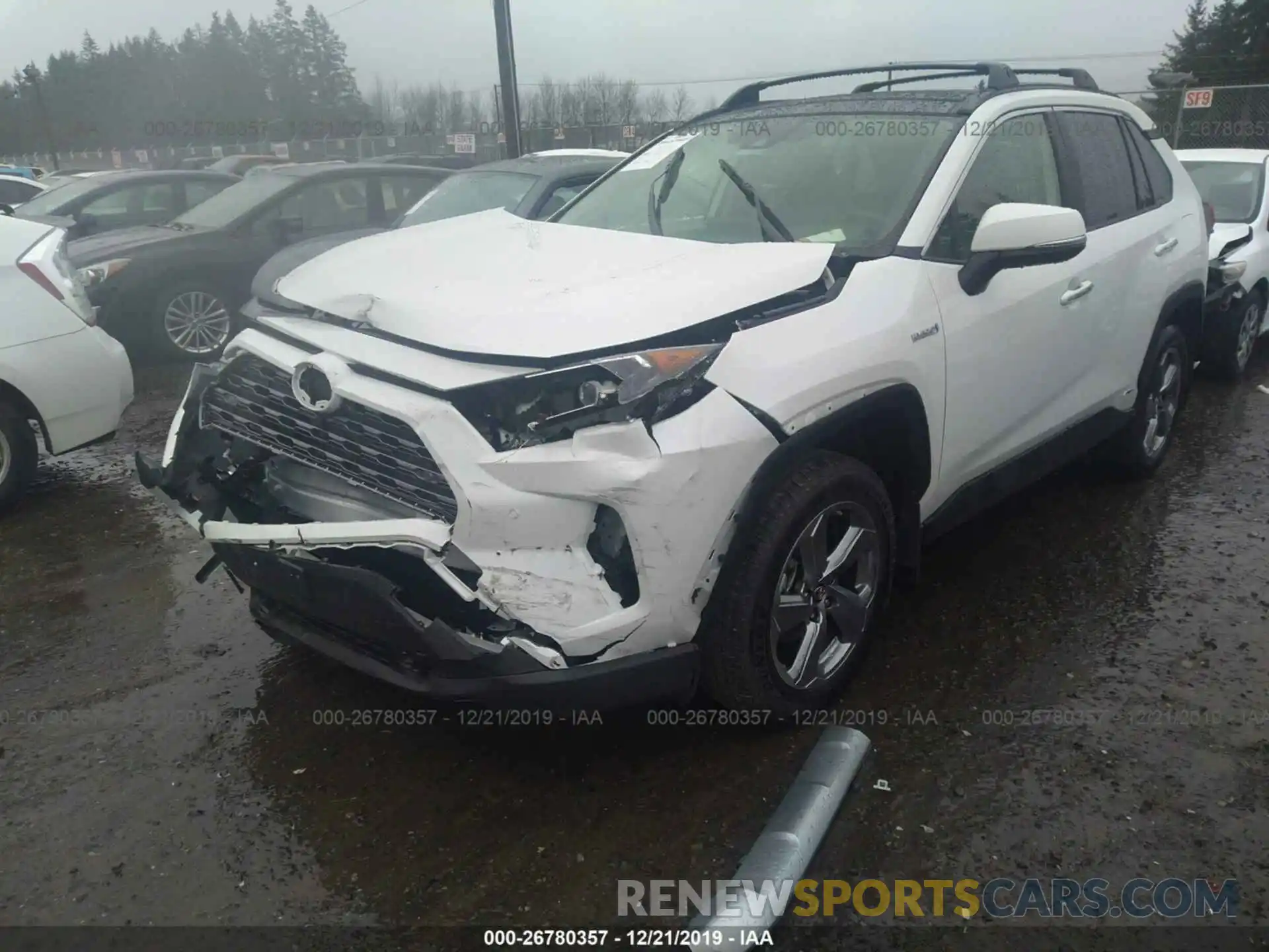 2 Фотография поврежденного автомобиля JTMDWRFVXKD516109 TOYOTA RAV4 2019