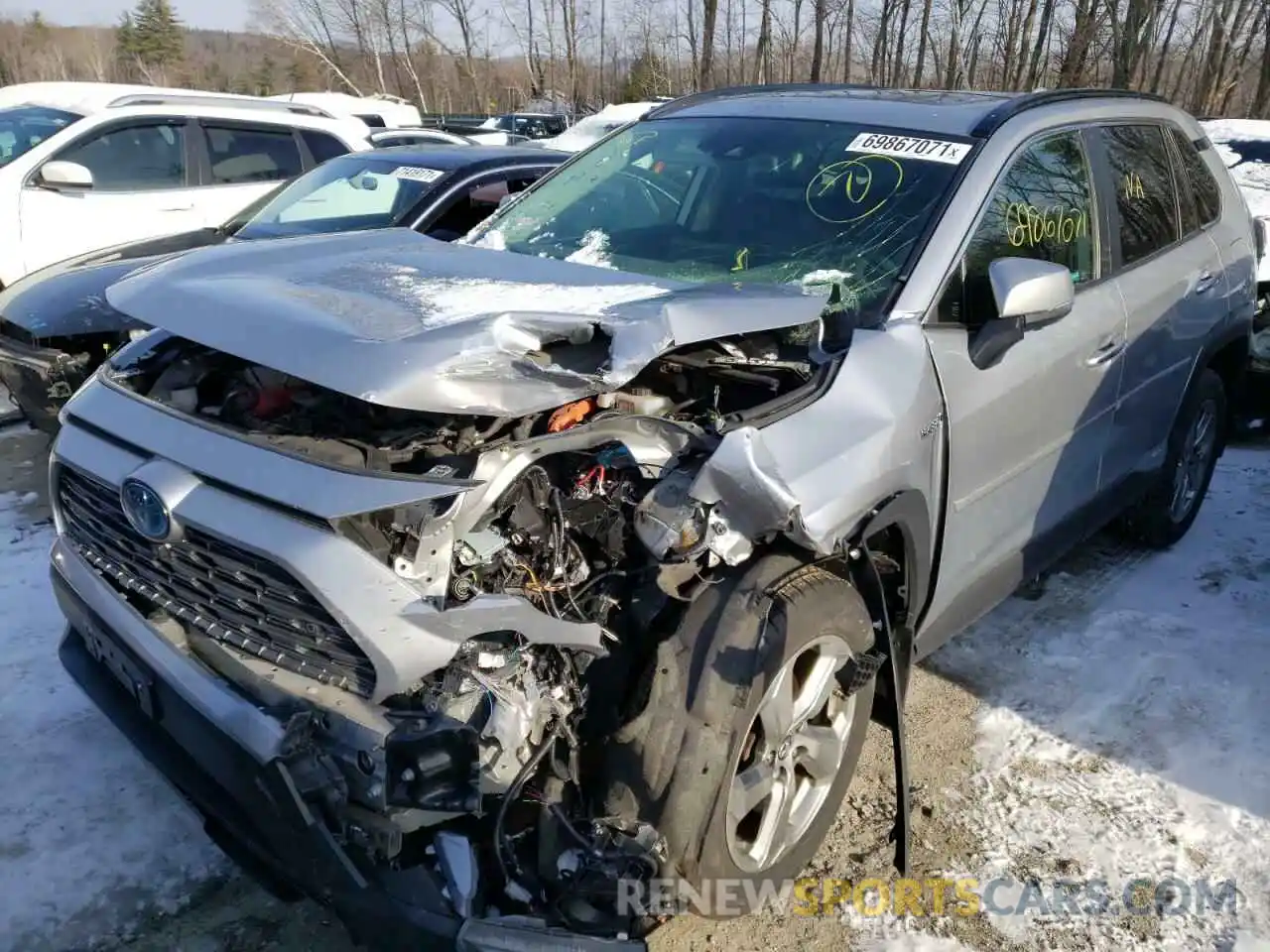 2 Photograph of a damaged car JTMDWRFVXKJ006702 TOYOTA RAV4 2019