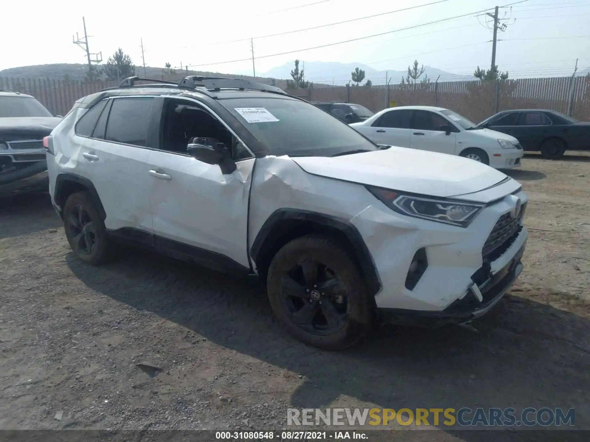 1 Photograph of a damaged car JTMEWRFV0KD524658 TOYOTA RAV4 2019