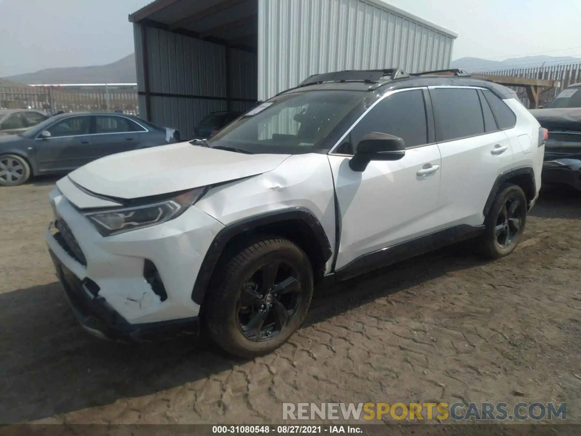 2 Photograph of a damaged car JTMEWRFV0KD524658 TOYOTA RAV4 2019