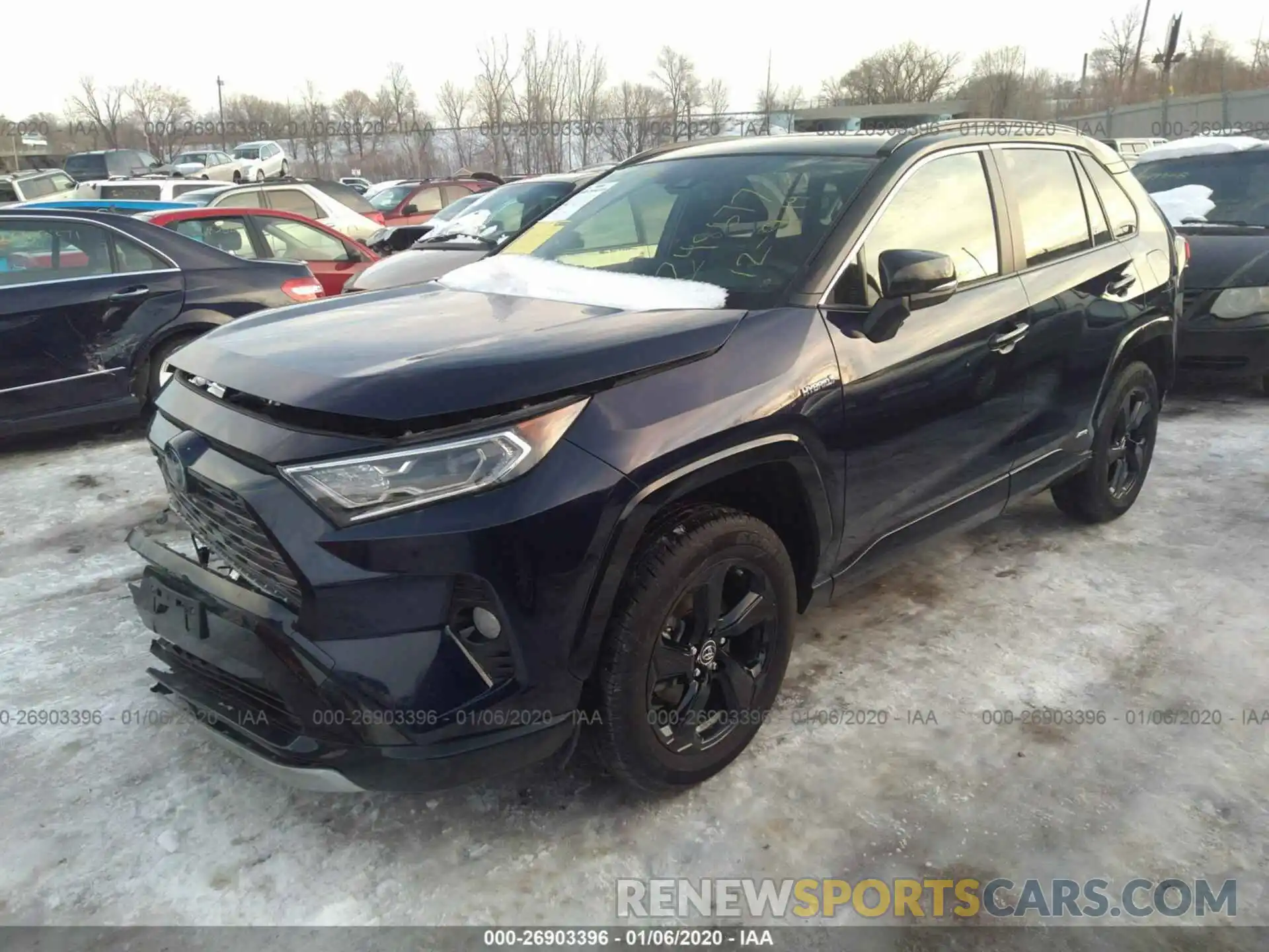 2 Photograph of a damaged car JTMEWRFV0KJ006843 TOYOTA RAV4 2019