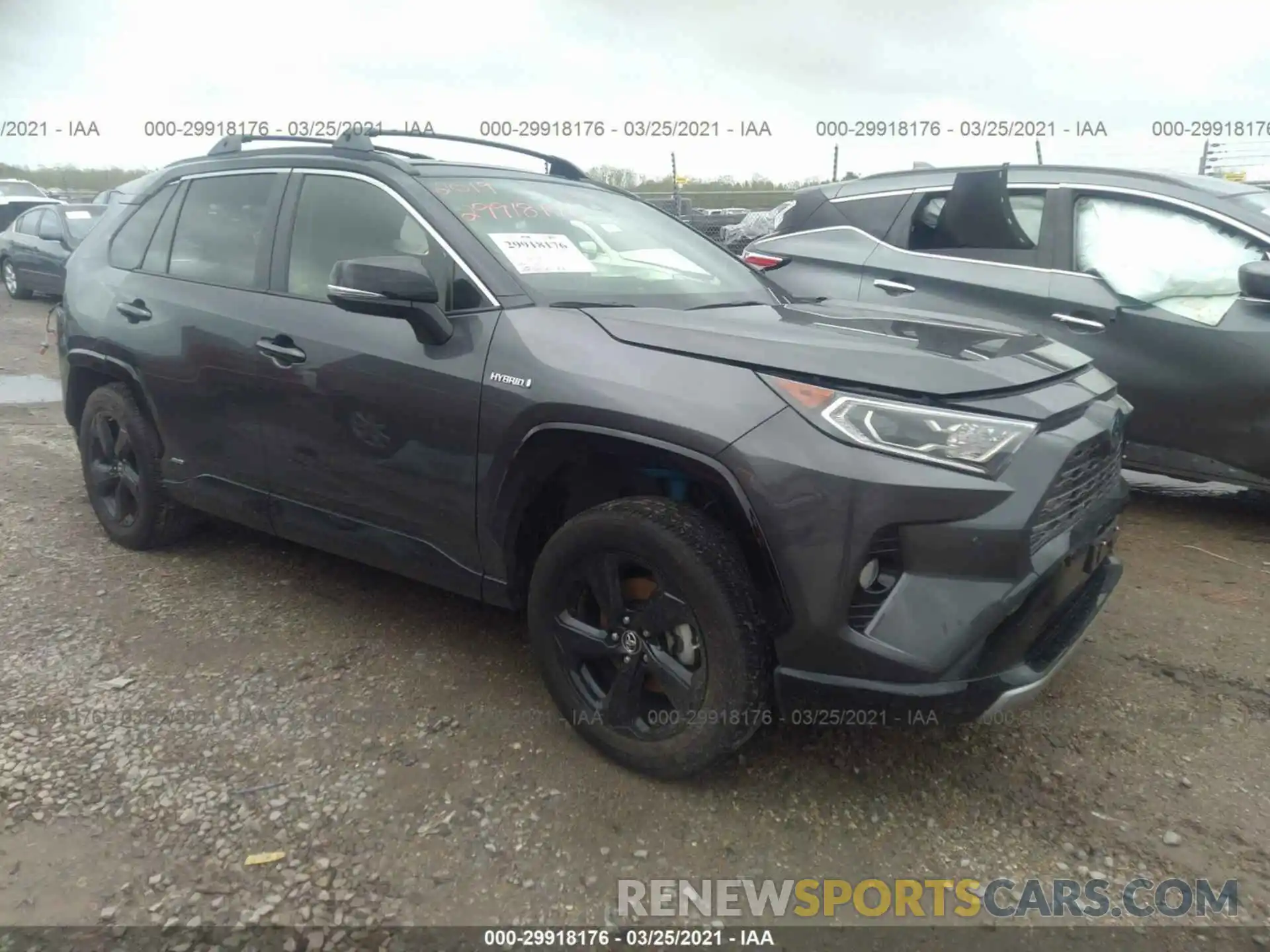 1 Photograph of a damaged car JTMEWRFV0KJ009600 TOYOTA RAV4 2019