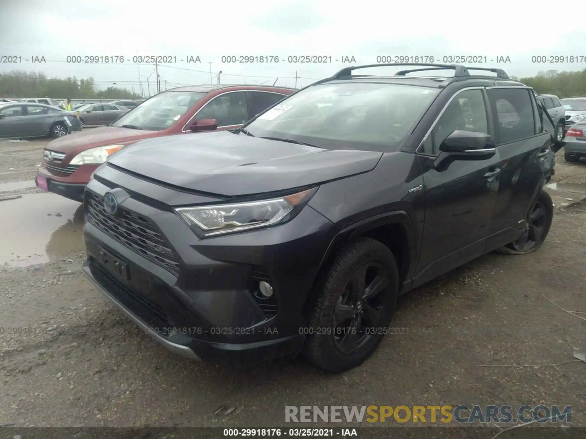 2 Photograph of a damaged car JTMEWRFV0KJ009600 TOYOTA RAV4 2019