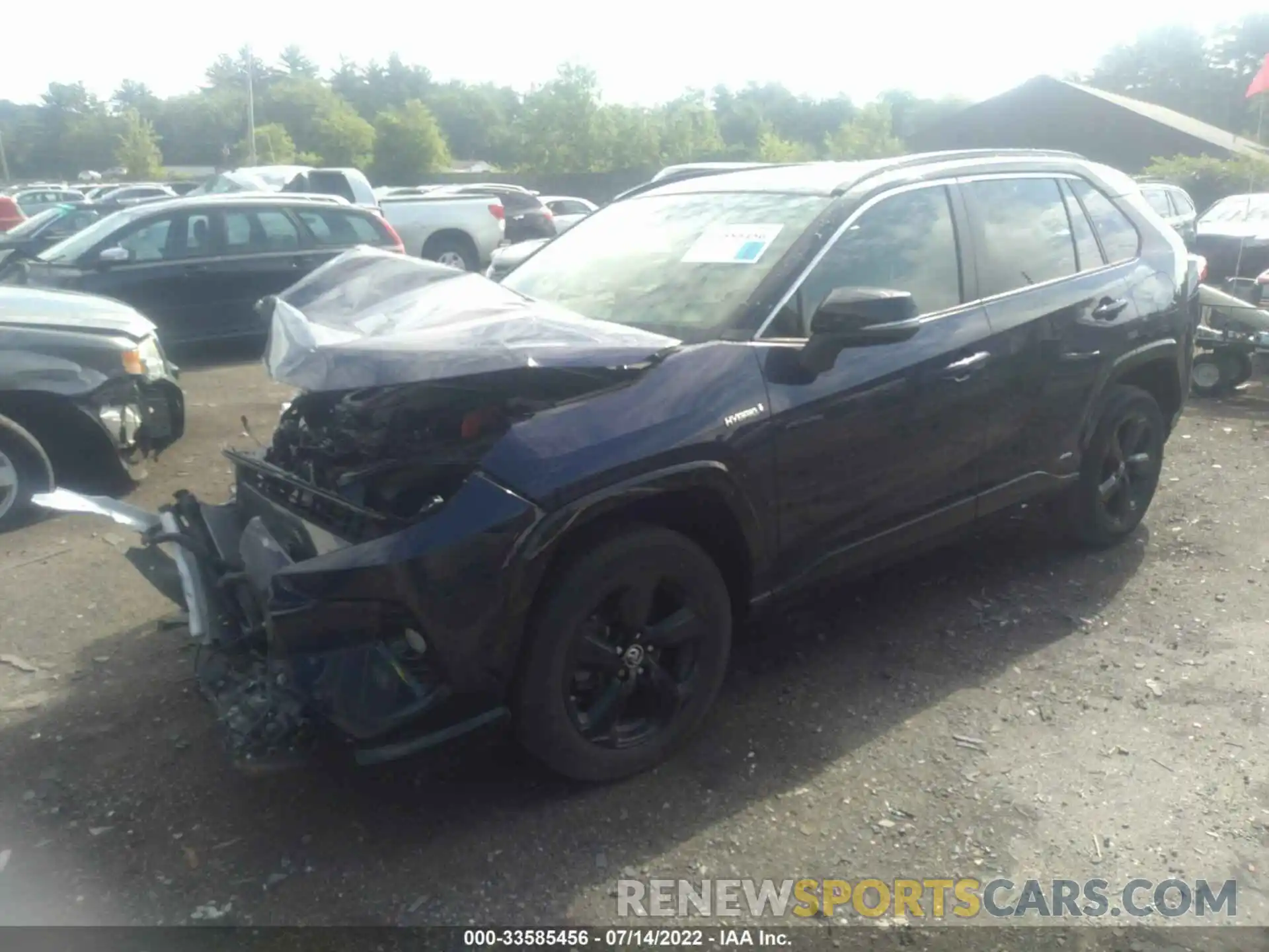 2 Photograph of a damaged car JTMEWRFV0KJ023657 TOYOTA RAV4 2019