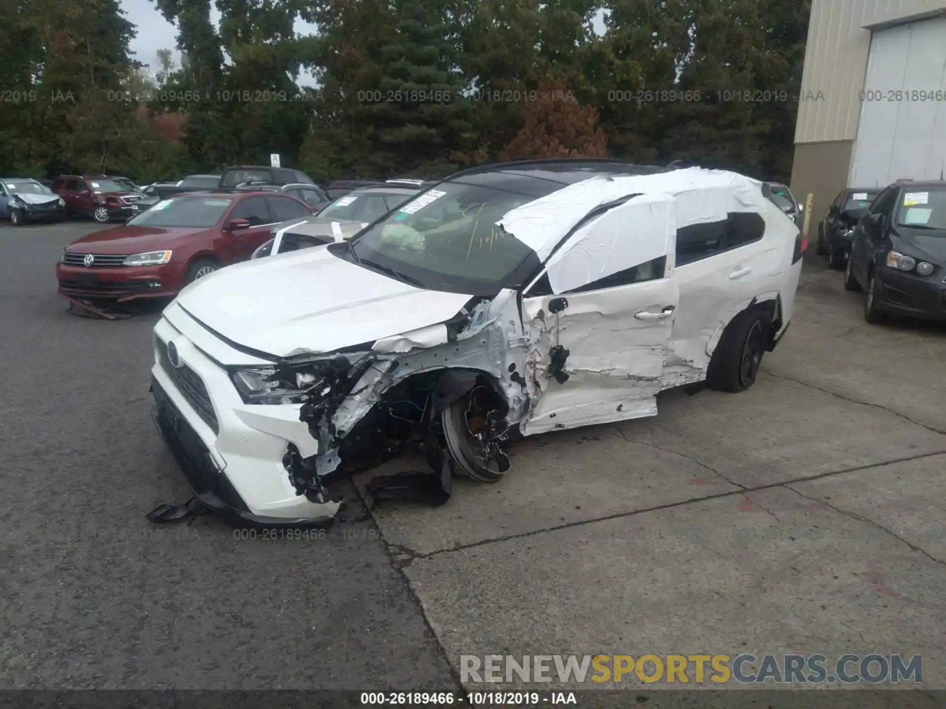 2 Photograph of a damaged car JTMEWRFV1KD505777 TOYOTA RAV4 2019