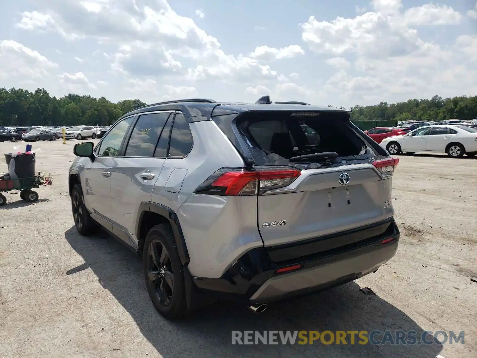 3 Photograph of a damaged car JTMEWRFV1KD514009 TOYOTA RAV4 2019