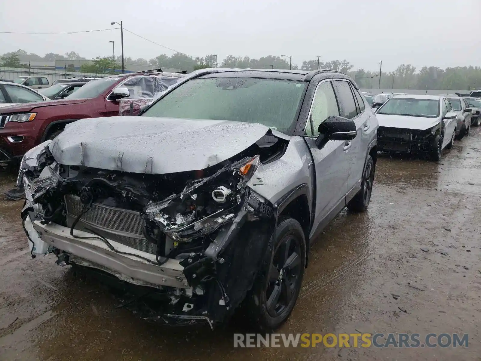 2 Photograph of a damaged car JTMEWRFV1KD518237 TOYOTA RAV4 2019