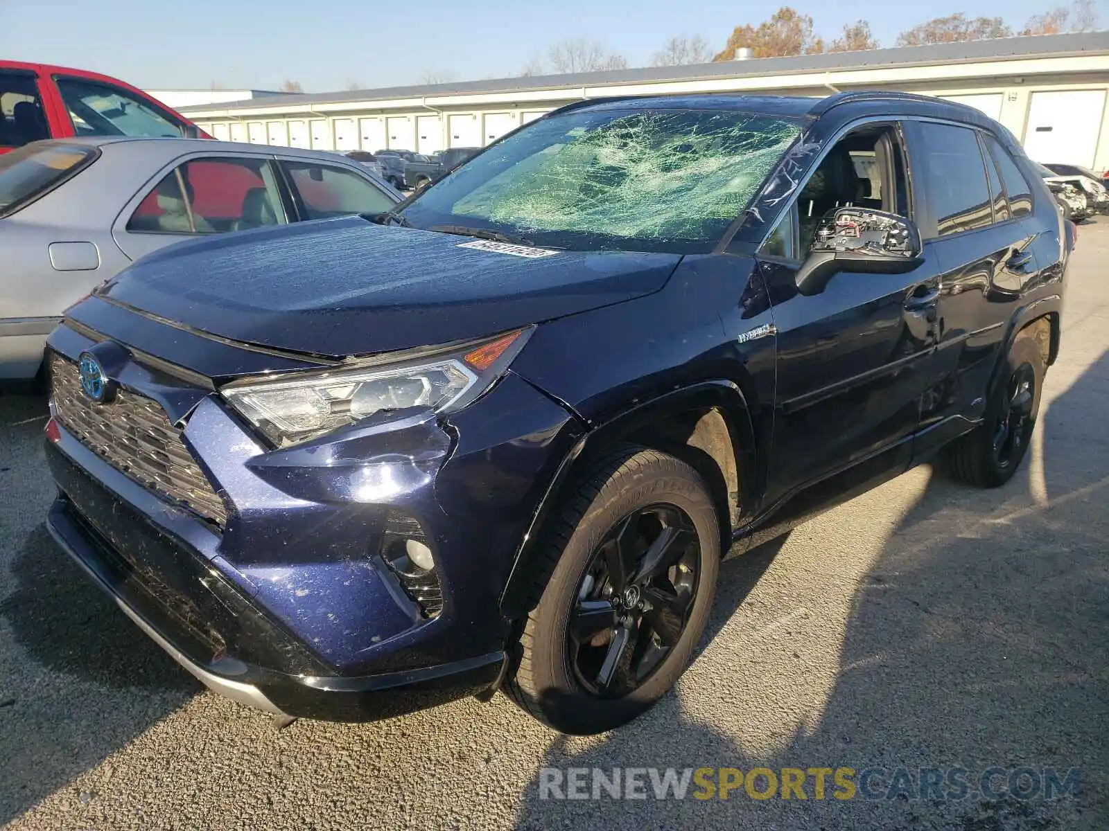 2 Photograph of a damaged car JTMEWRFV1KJ004180 TOYOTA RAV4 2019