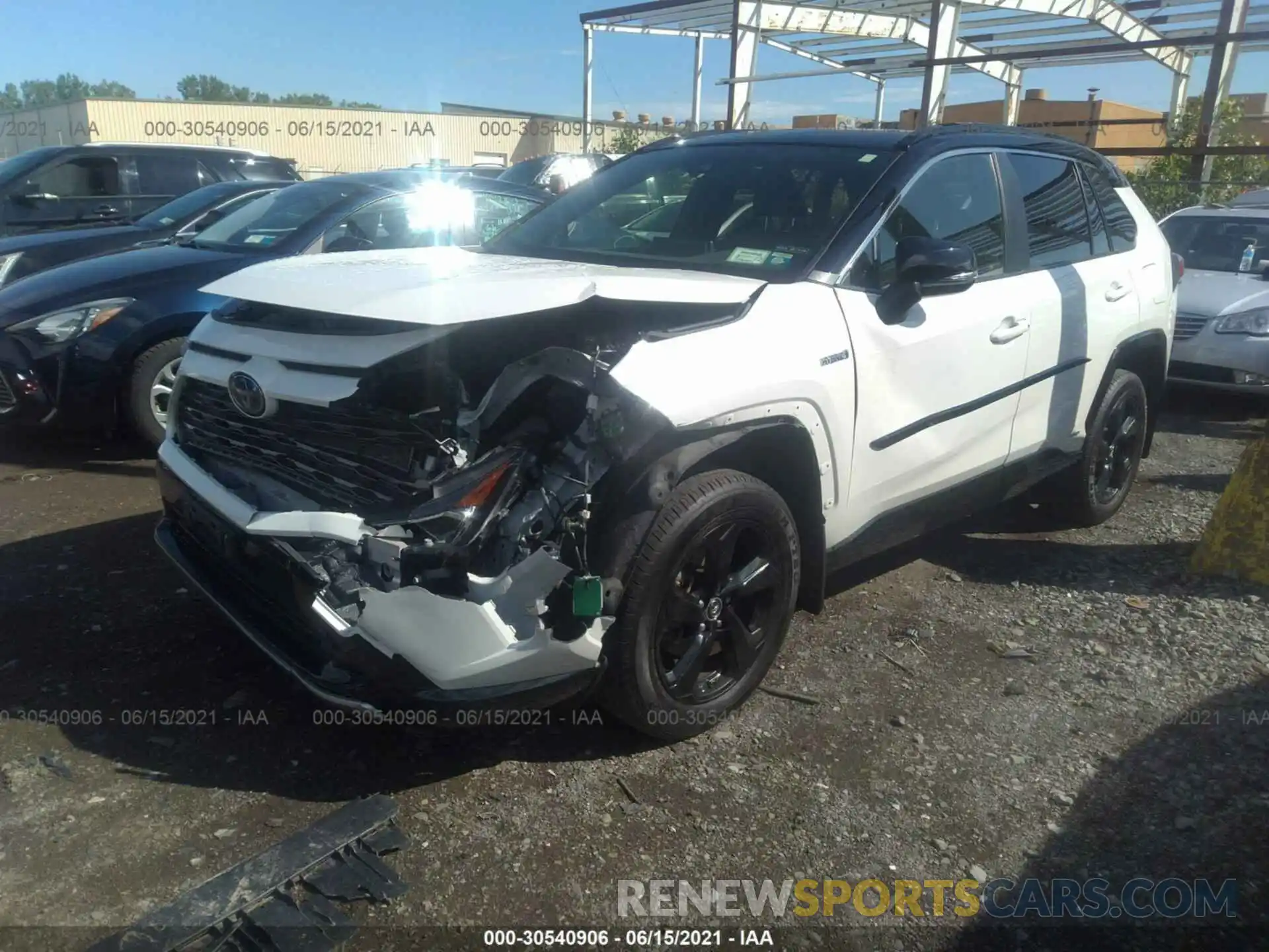 2 Photograph of a damaged car JTMEWRFV1KJ017690 TOYOTA RAV4 2019