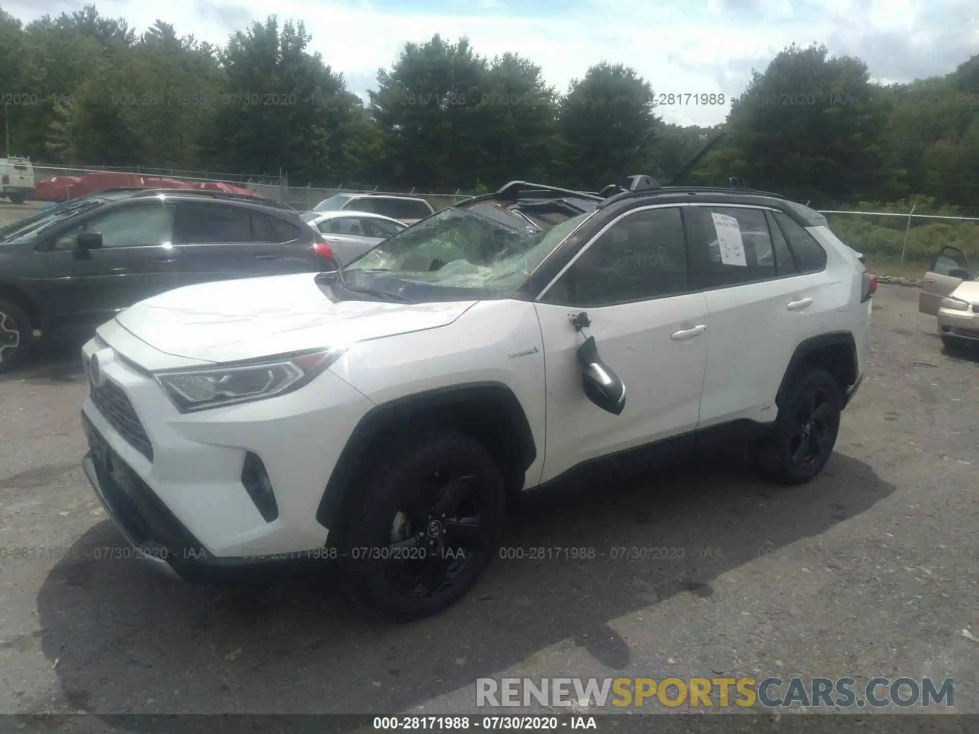 2 Photograph of a damaged car JTMEWRFV1KJ023666 TOYOTA RAV4 2019