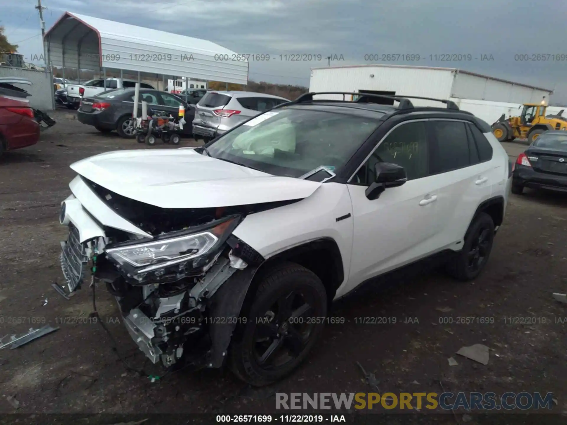 2 Photograph of a damaged car JTMEWRFV1KJ026258 TOYOTA RAV4 2019