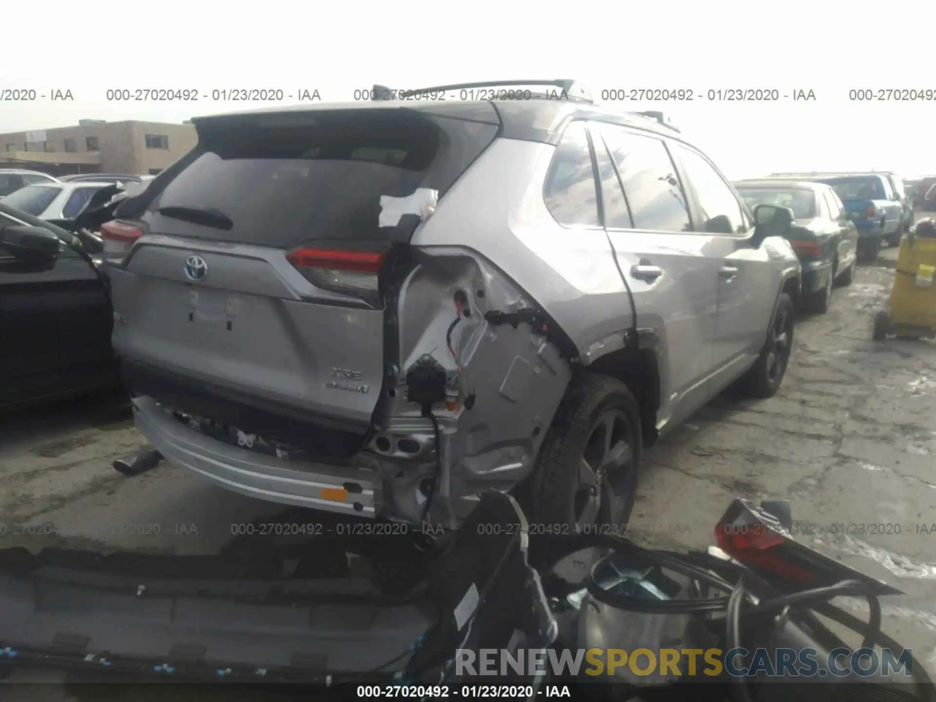 4 Photograph of a damaged car JTMEWRFV2KD507635 TOYOTA RAV4 2019