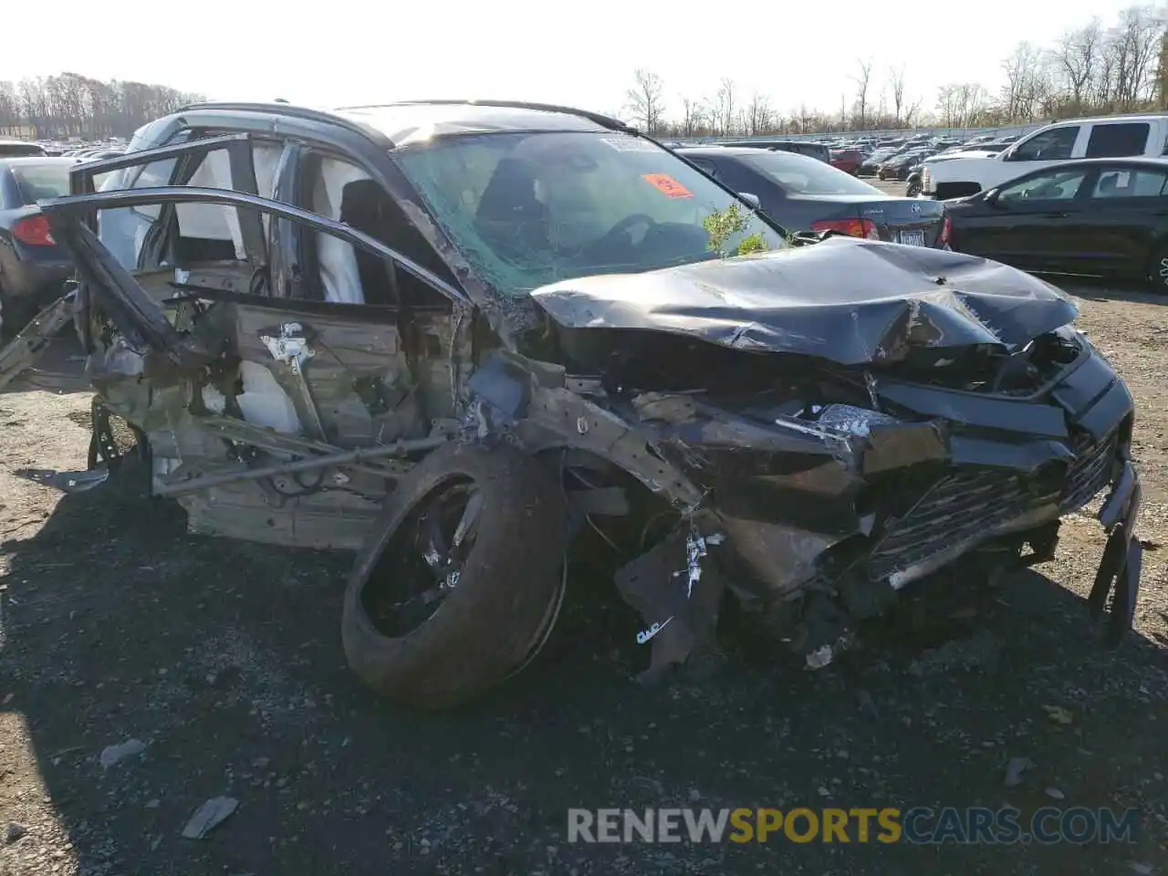 1 Photograph of a damaged car JTMEWRFV2KD510308 TOYOTA RAV4 2019