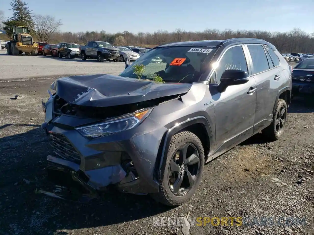 2 Photograph of a damaged car JTMEWRFV2KD510308 TOYOTA RAV4 2019