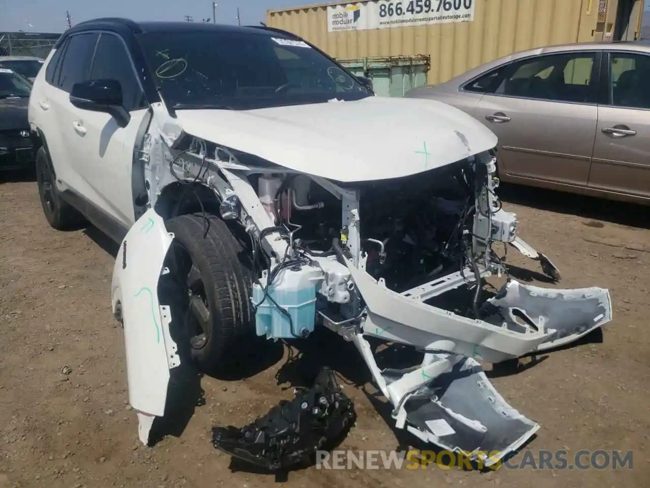 1 Photograph of a damaged car JTMEWRFV2KD517727 TOYOTA RAV4 2019