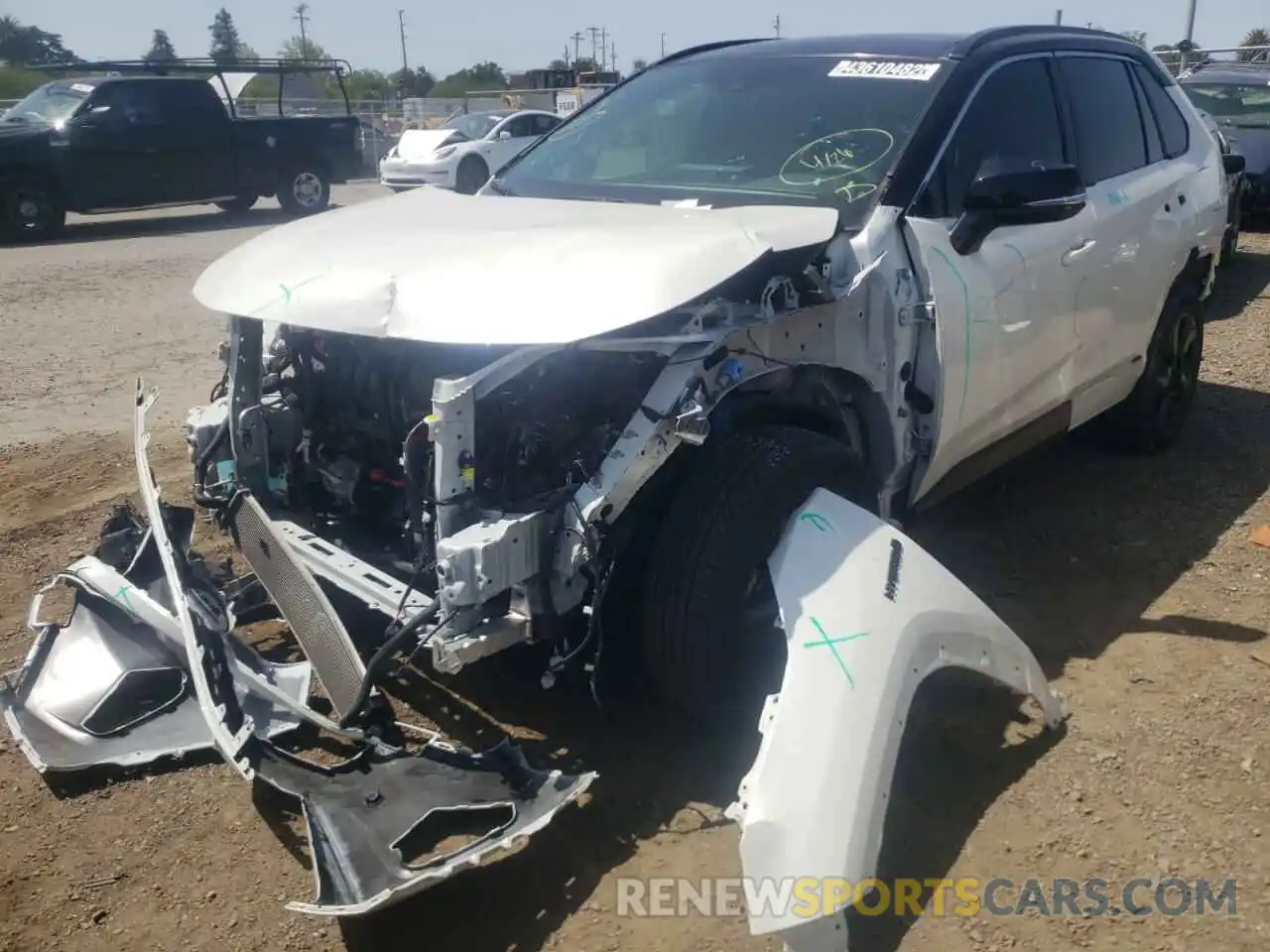 2 Photograph of a damaged car JTMEWRFV2KD517727 TOYOTA RAV4 2019