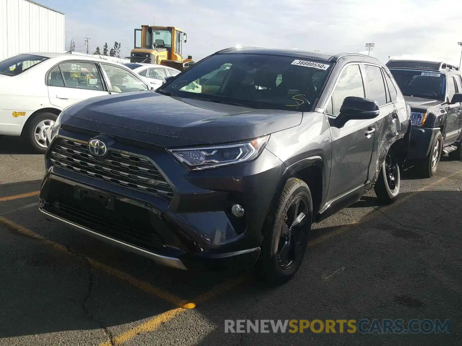 2 Photograph of a damaged car JTMEWRFV2KD519638 TOYOTA RAV4 2019