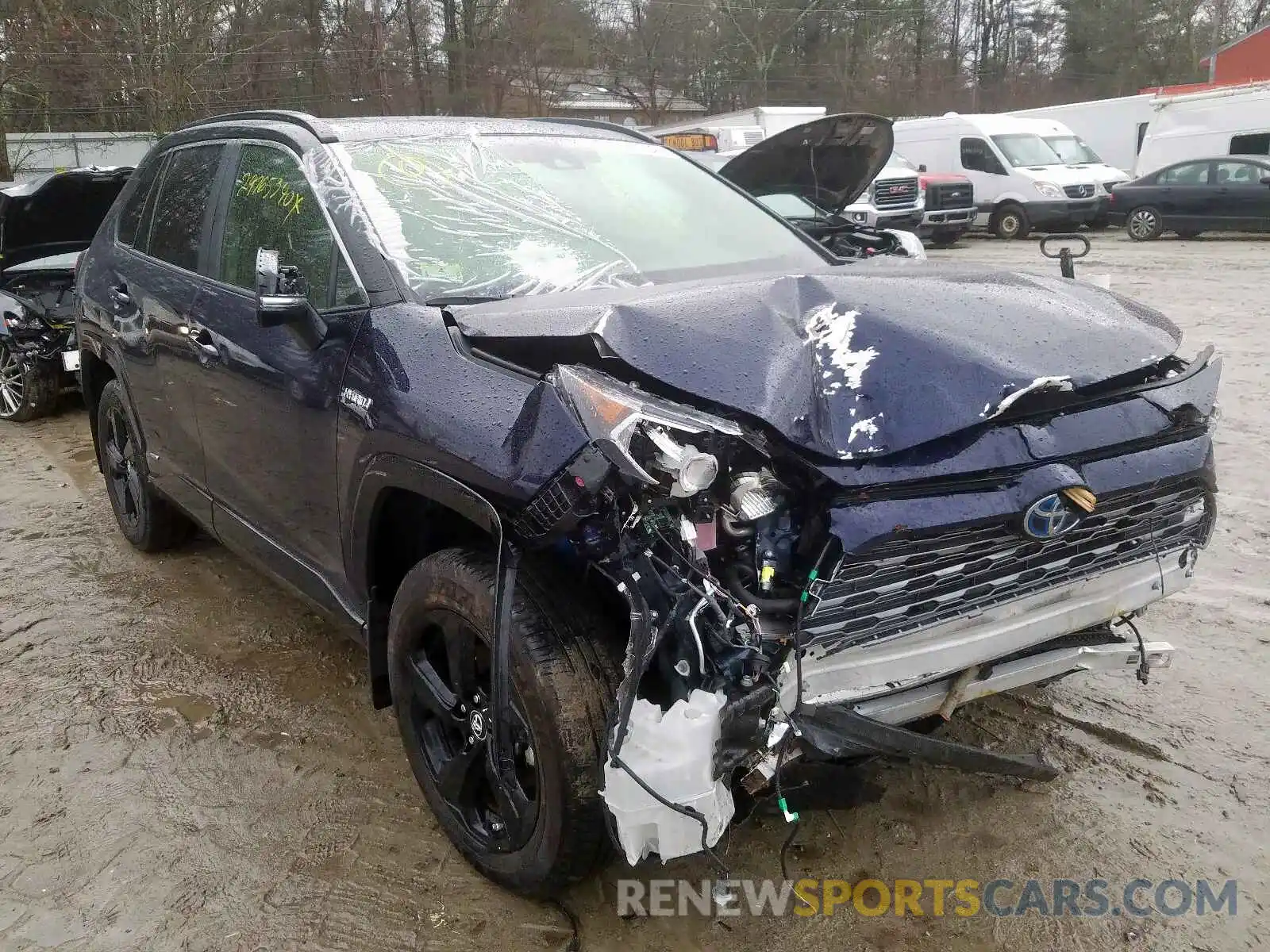 1 Photograph of a damaged car JTMEWRFV2KJ006830 TOYOTA RAV4 2019