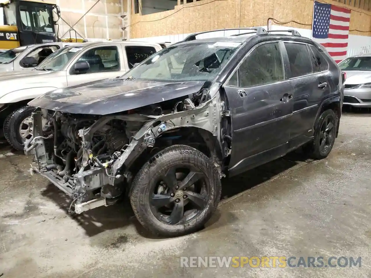 1 Photograph of a damaged car JTMEWRFV2KJ010733 TOYOTA RAV4 2019