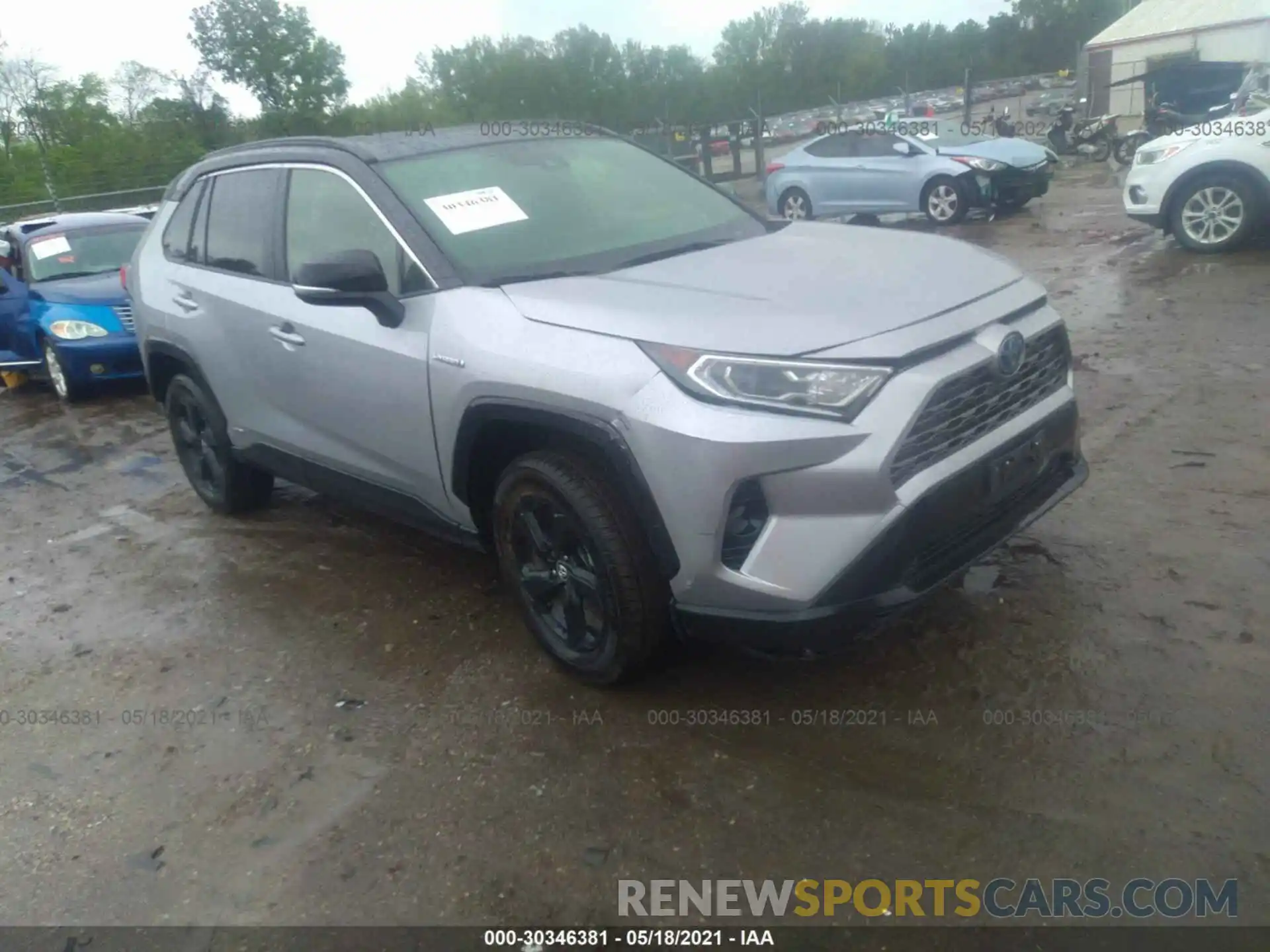 1 Фотография поврежденного автомобиля JTMEWRFV2KJ018816 TOYOTA RAV4 2019