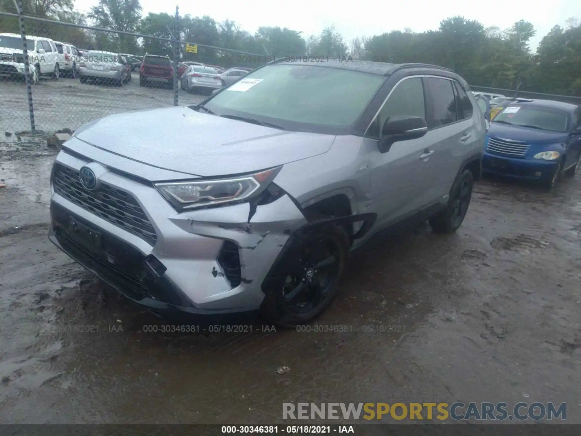 2 Photograph of a damaged car JTMEWRFV2KJ018816 TOYOTA RAV4 2019