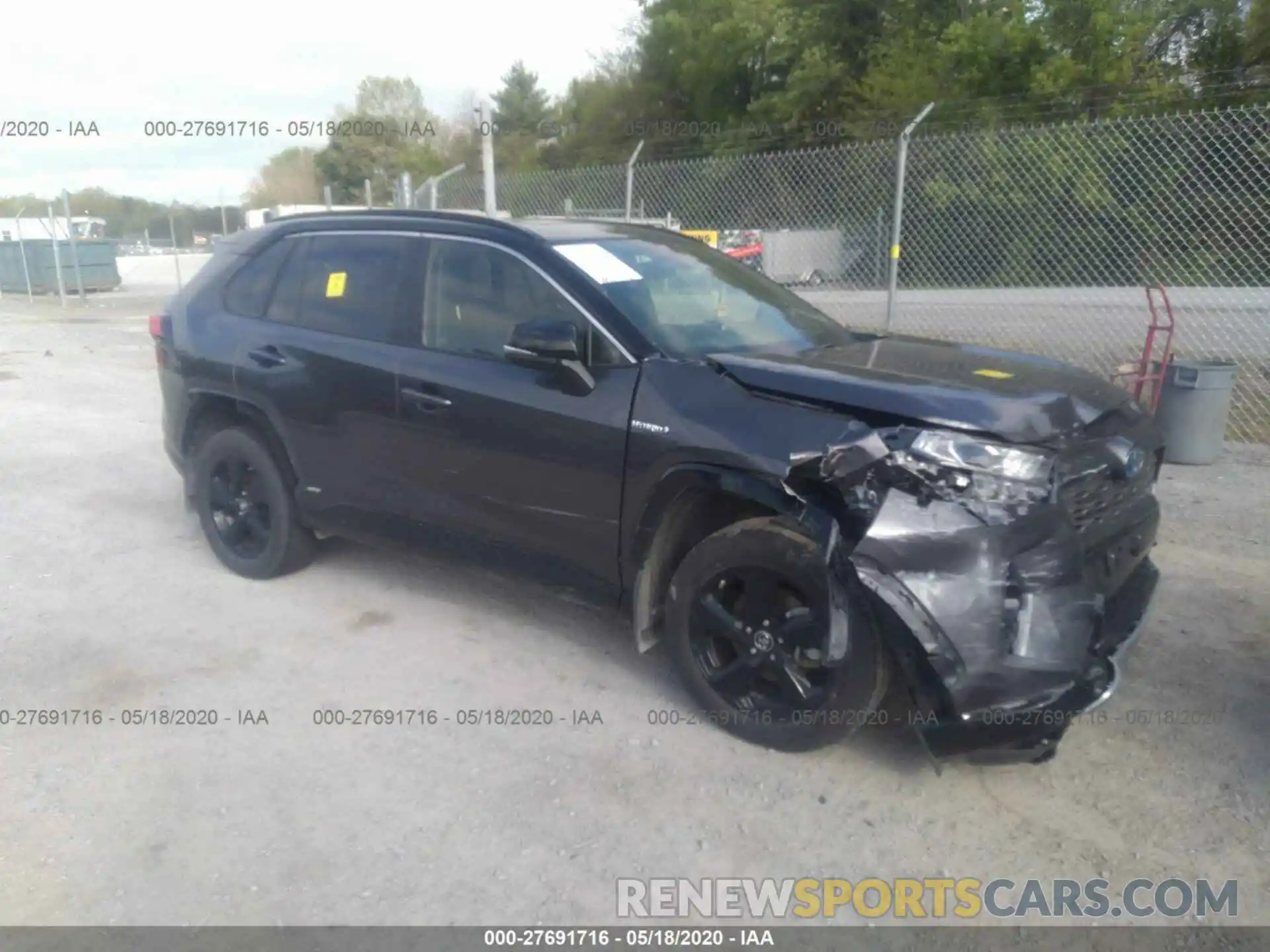 1 Photograph of a damaged car JTMEWRFV2KJ019142 TOYOTA RAV4 2019