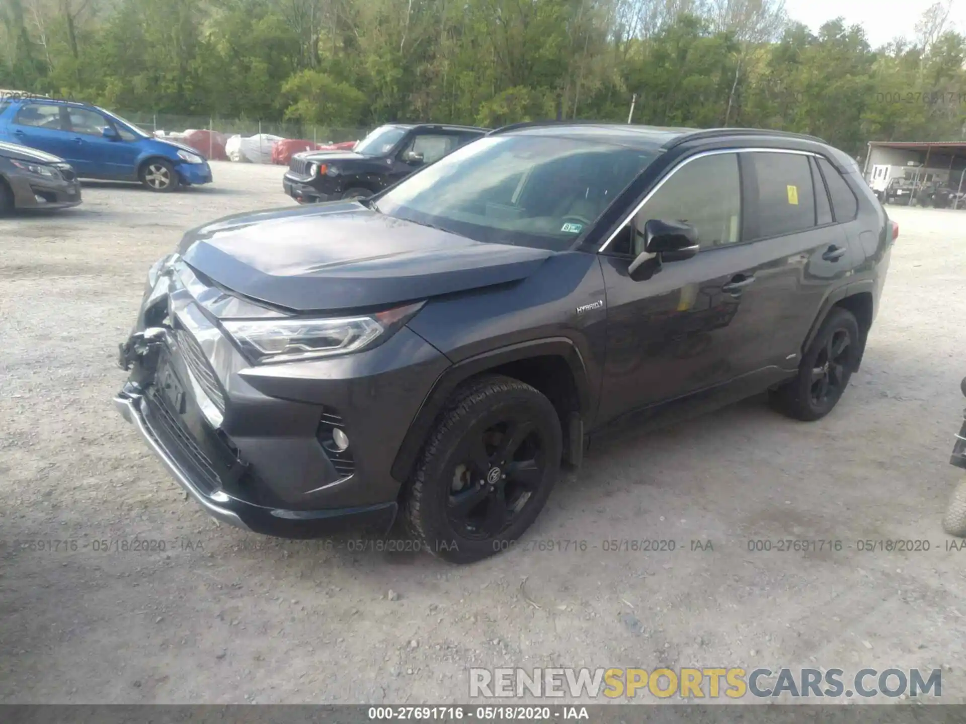 2 Photograph of a damaged car JTMEWRFV2KJ019142 TOYOTA RAV4 2019