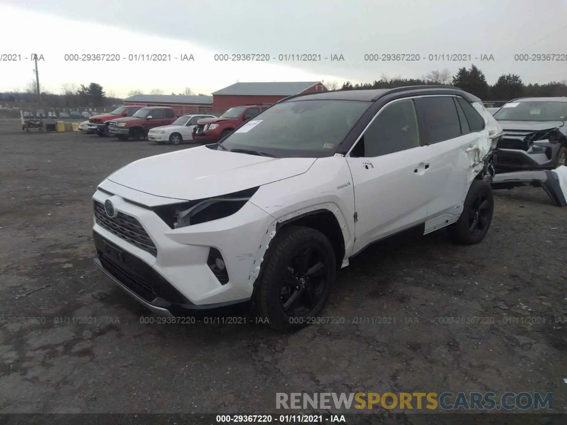 2 Photograph of a damaged car JTMEWRFV2KJ020615 TOYOTA RAV4 2019