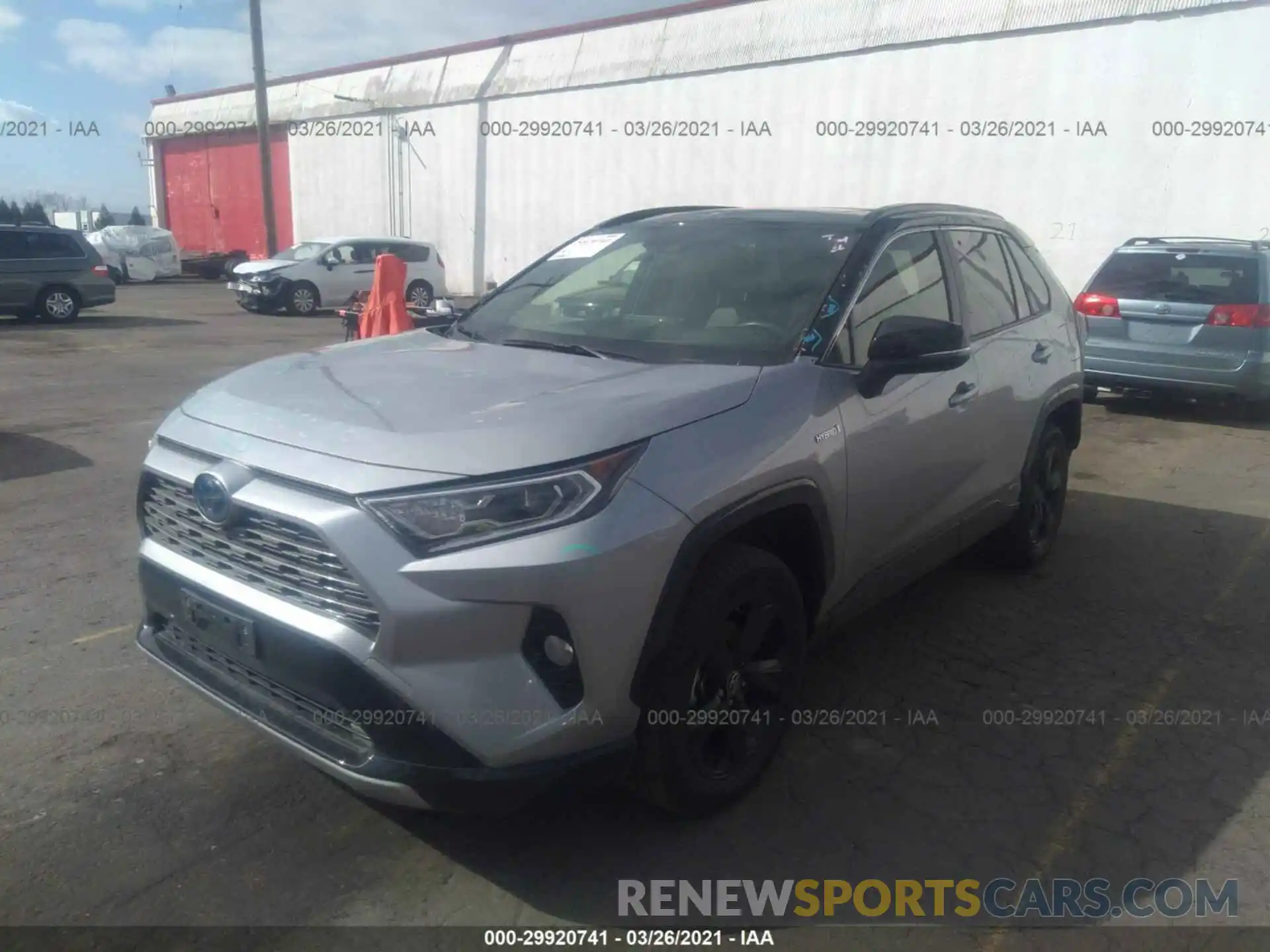 2 Photograph of a damaged car JTMEWRFV3KD505506 TOYOTA RAV4 2019