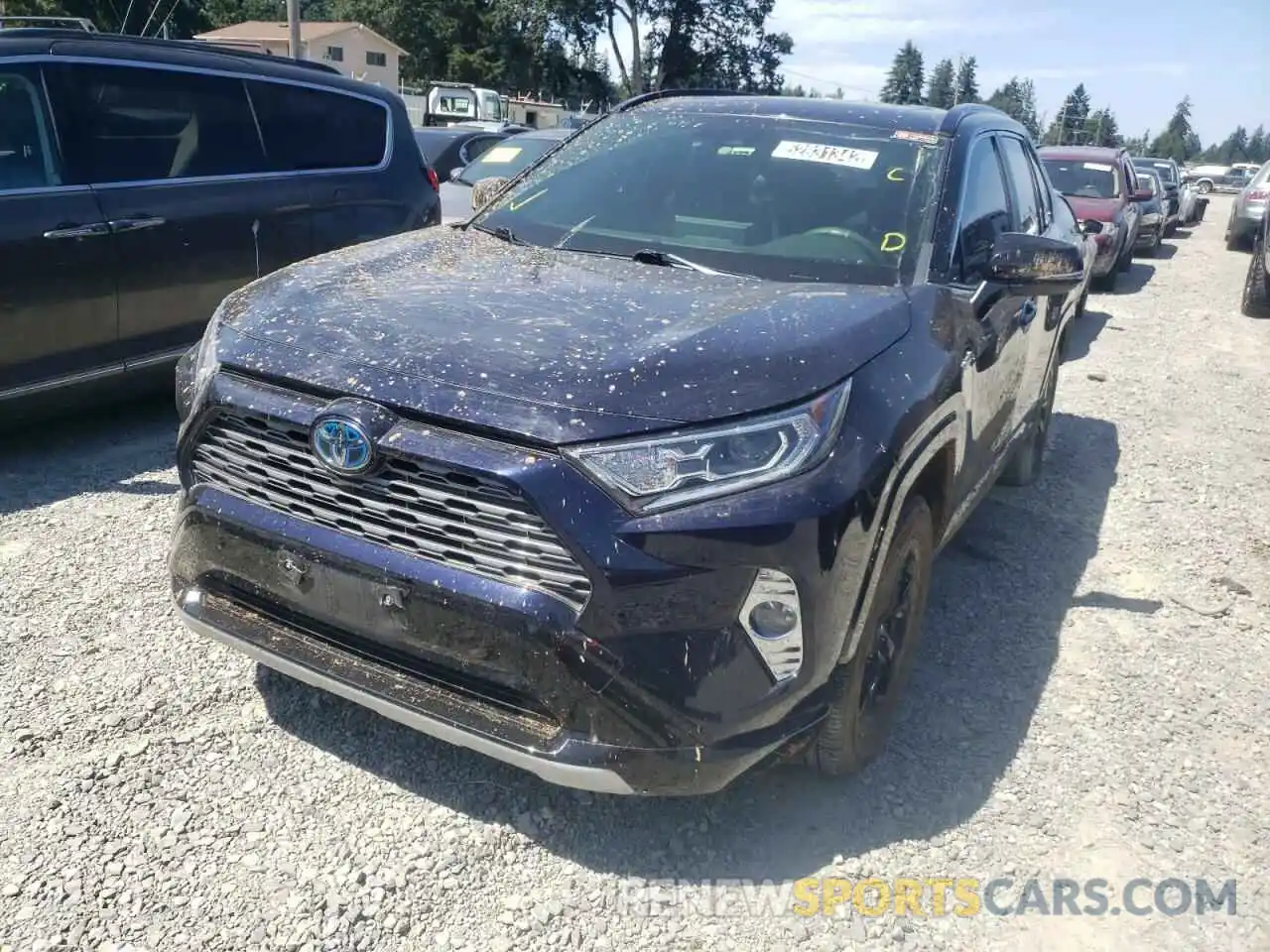 2 Photograph of a damaged car JTMEWRFV3KD506204 TOYOTA RAV4 2019