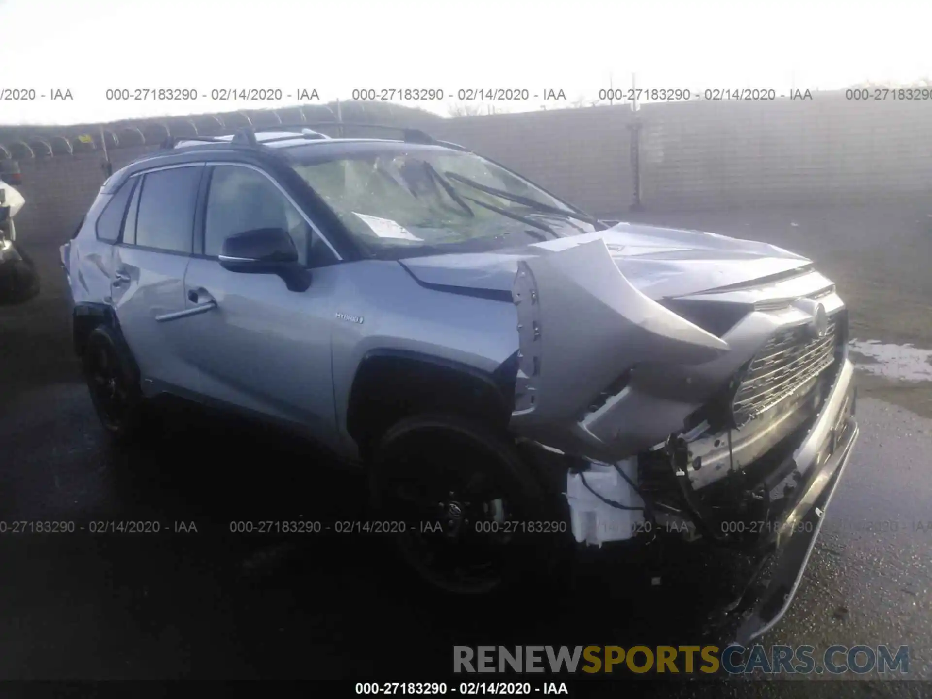 1 Photograph of a damaged car JTMEWRFV3KD509247 TOYOTA RAV4 2019