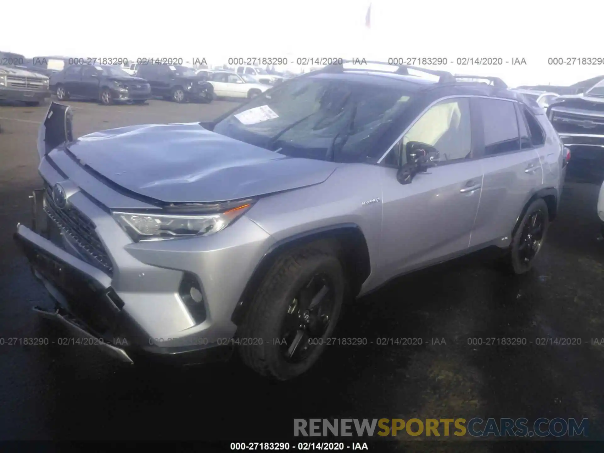 2 Фотография поврежденного автомобиля JTMEWRFV3KD509247 TOYOTA RAV4 2019