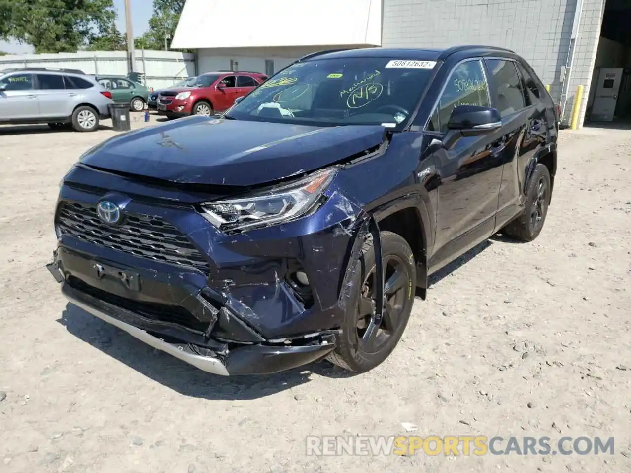 2 Photograph of a damaged car JTMEWRFV3KD512455 TOYOTA RAV4 2019