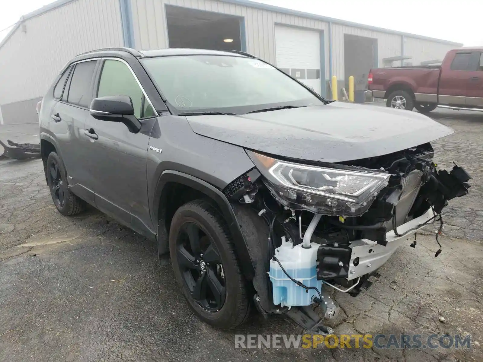 1 Photograph of a damaged car JTMEWRFV3KD516103 TOYOTA RAV4 2019