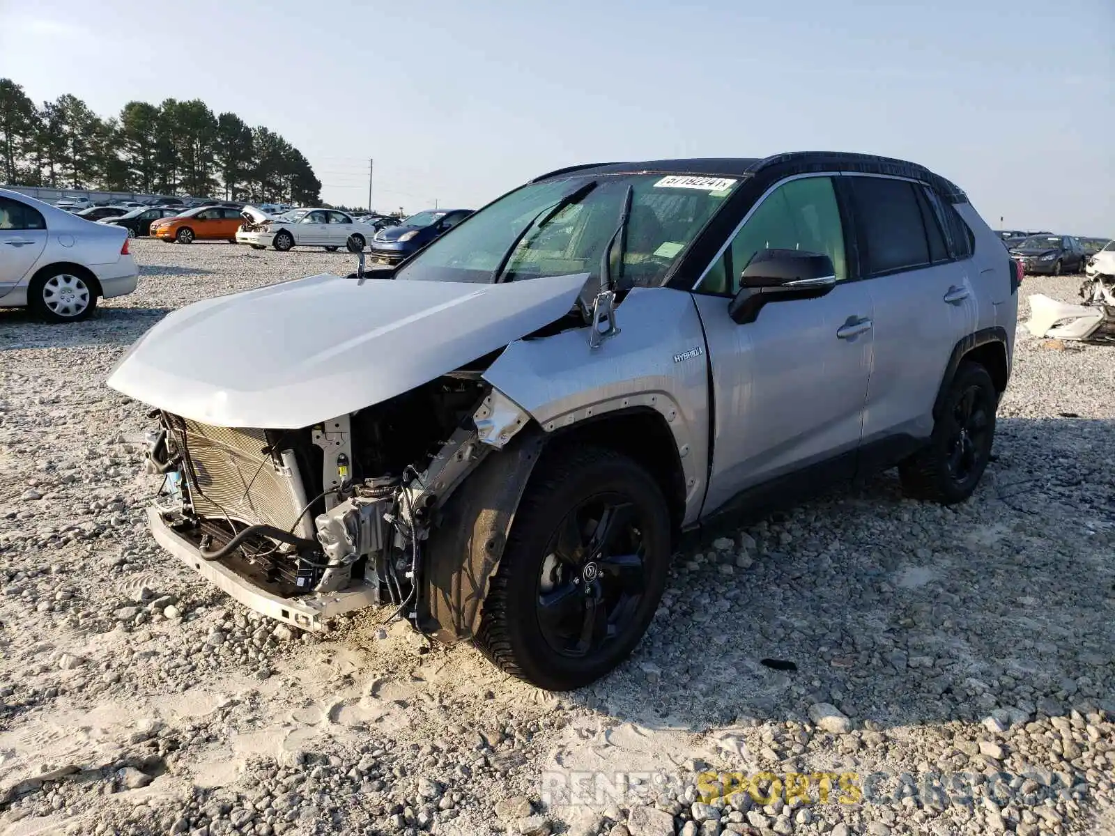 2 Photograph of a damaged car JTMEWRFV3KJ001846 TOYOTA RAV4 2019