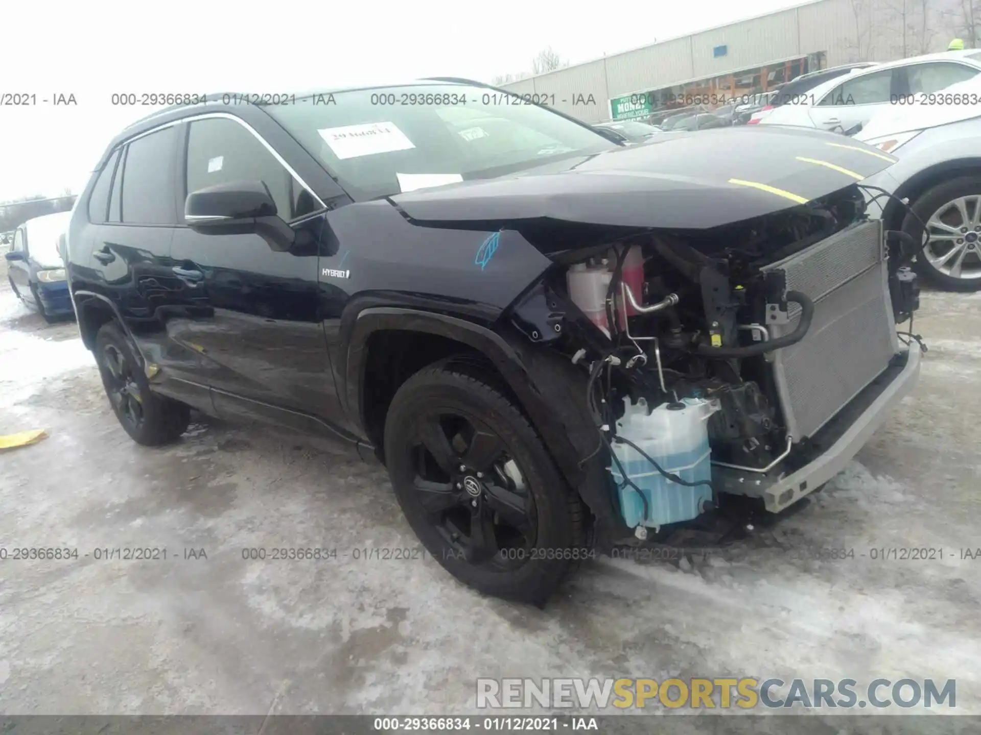 1 Photograph of a damaged car JTMEWRFV4KD509659 TOYOTA RAV4 2019