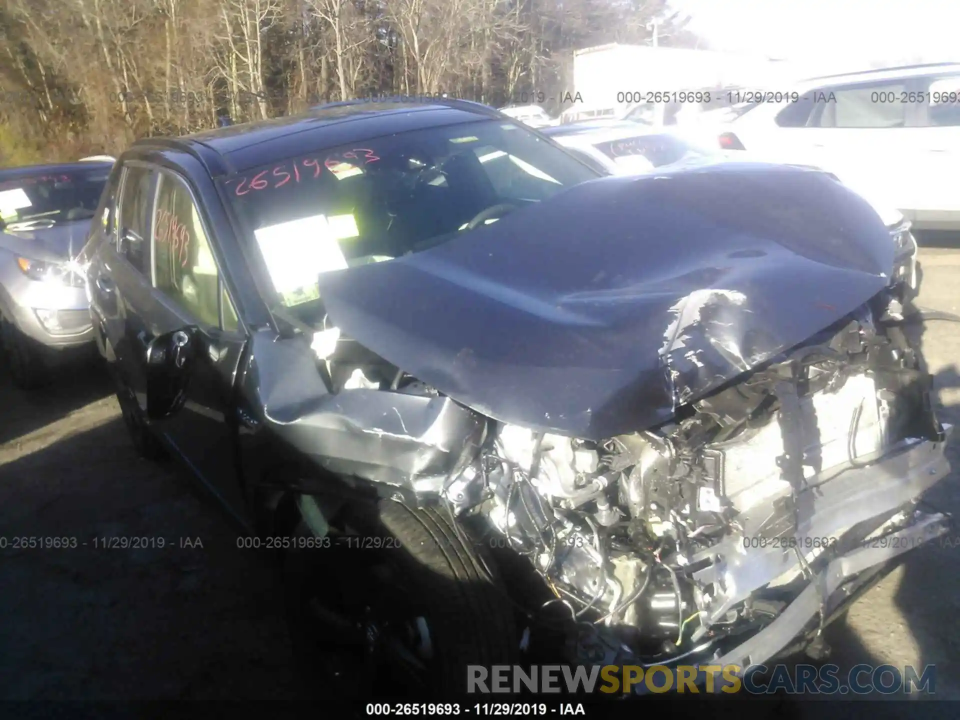 1 Photograph of a damaged car JTMEWRFV4KD513520 TOYOTA RAV4 2019