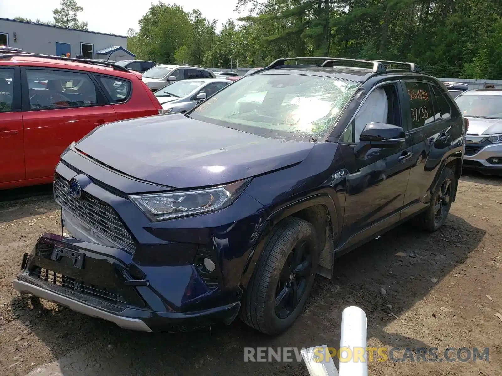 2 Photograph of a damaged car JTMEWRFV4KJ004500 TOYOTA RAV4 2019