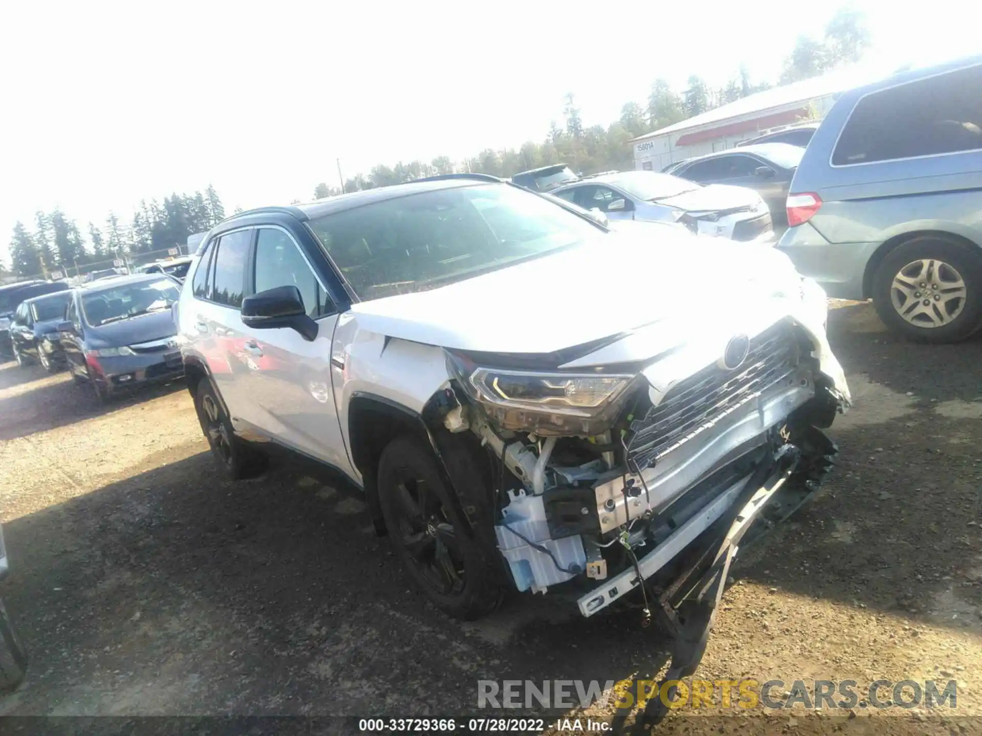 1 Photograph of a damaged car JTMEWRFV4KJ020034 TOYOTA RAV4 2019