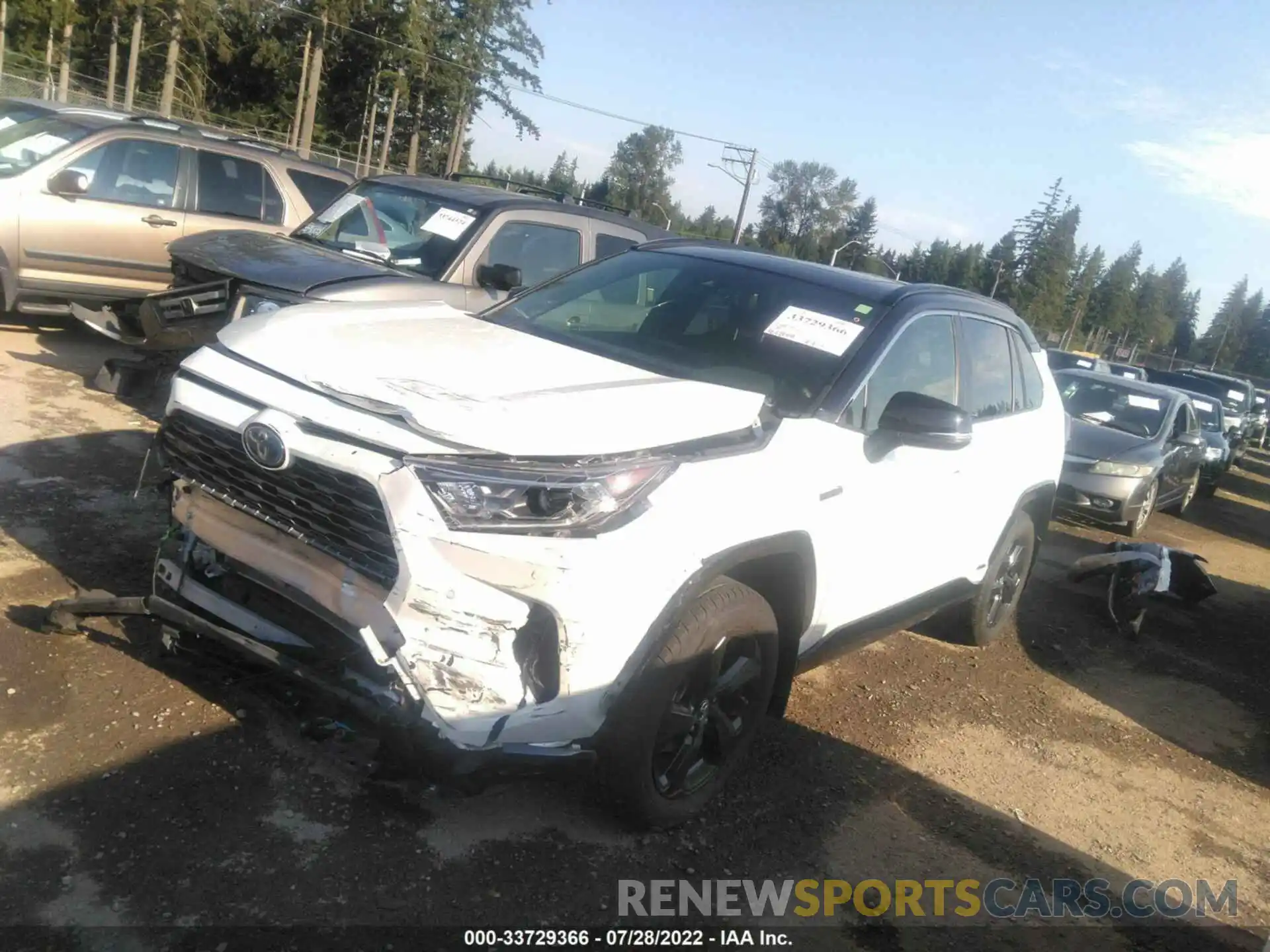 2 Photograph of a damaged car JTMEWRFV4KJ020034 TOYOTA RAV4 2019