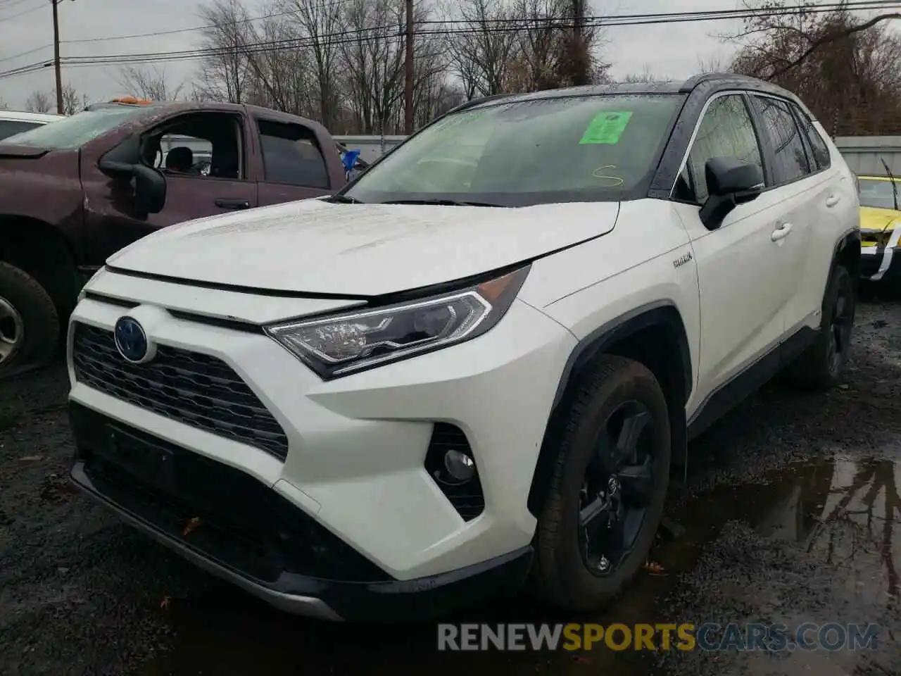 2 Photograph of a damaged car JTMEWRFV5KD506950 TOYOTA RAV4 2019